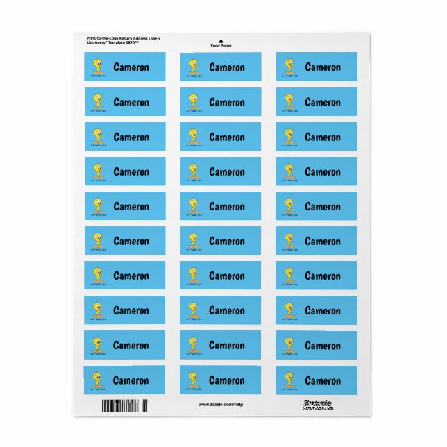 TWEETY™ Haha Étiquettes pour enfants (Feuille entière)