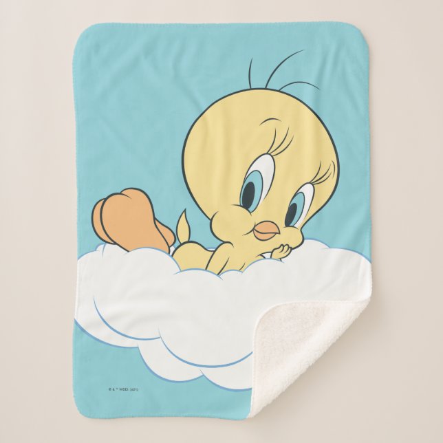 Tweety in Clouds Pose 3 Sherpadecke (Vorderseite)
