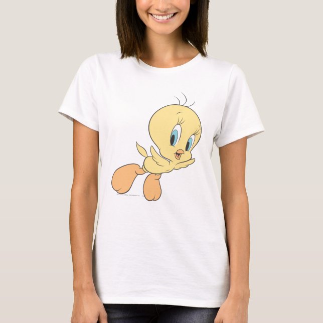 TWEETY™ in der Clouds-Pose 15 T-Shirt (Vorderseite)