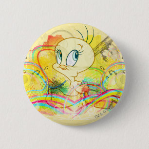 TWEETY™ In Regenbögen Button
