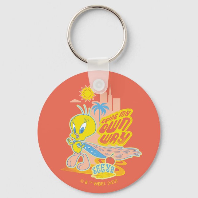 TWEETY™ - Meine eigene Richtung Schlüsselanhänger (Vorderseite)