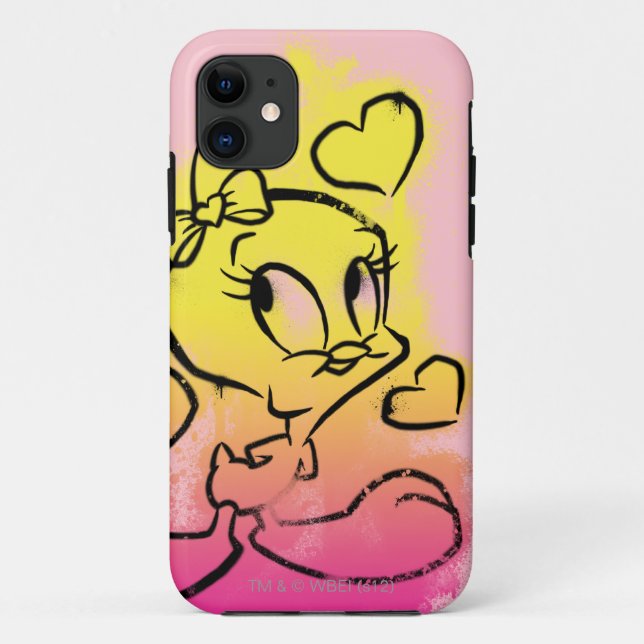 TWEETY™ mit Herzen Case-Mate iPhone Hülle (Rückseite)