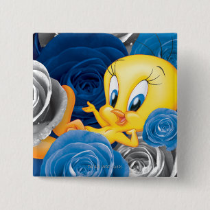 Tweety mit Rosen Button