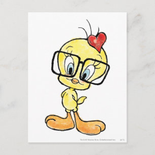 TWEETY™ Nerd Postkarte