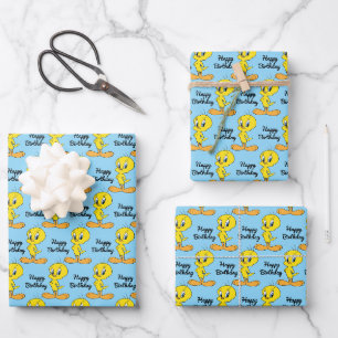 TWEETY™   Persönlicher cleverer Vogel Geschenkpapier Set