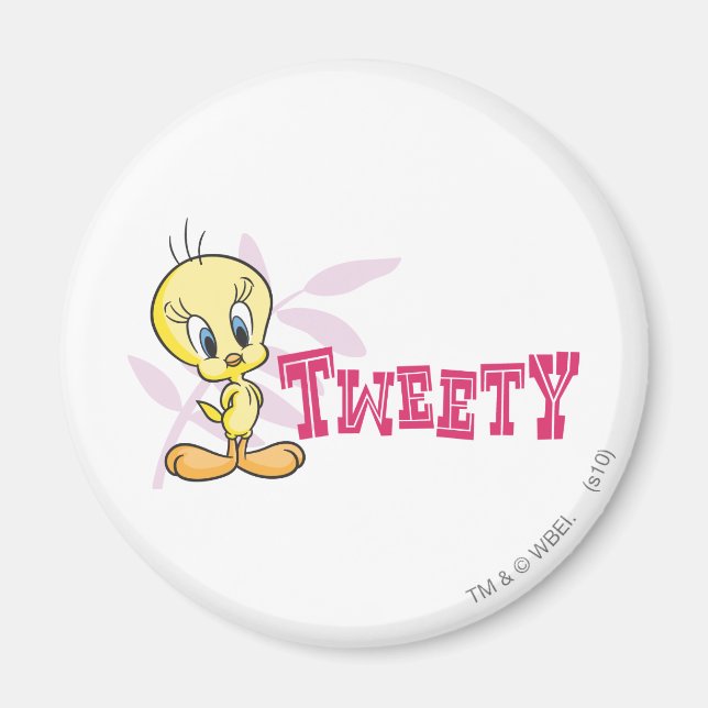 "TWEETY™" rosa Magnet (Vorne)