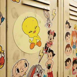 Tweety Runder Aufkleber