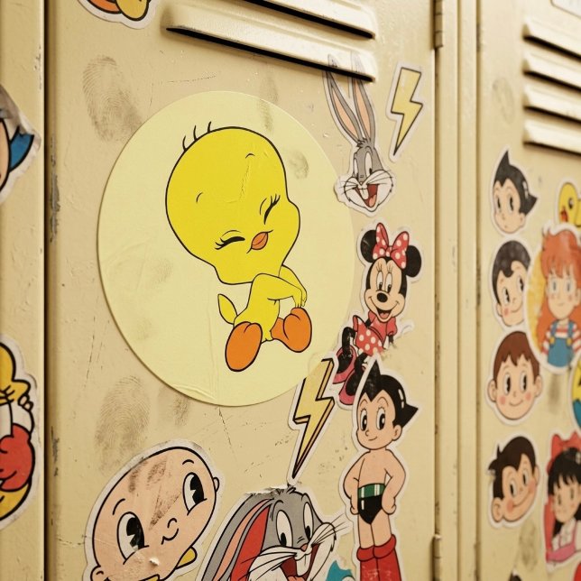 Tweety Runder Aufkleber (Von Creator hochgeladen)