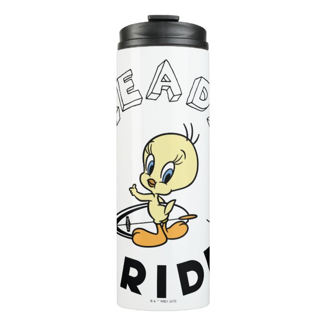 TWEETY™ Surfboard - Reitbereit Thermosbecher (Vorderseite)