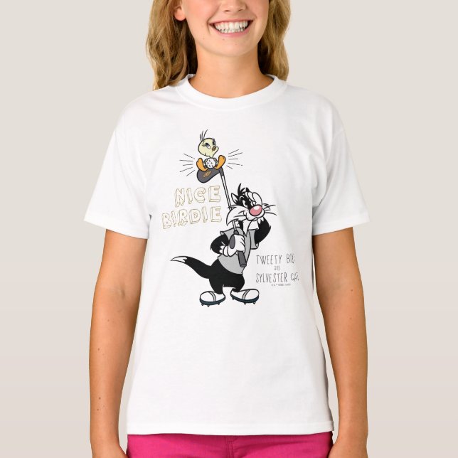 TWEETY™ & SYLVESTER™ Golfing - Nice Birdie T-Shirt (Vorderseite)