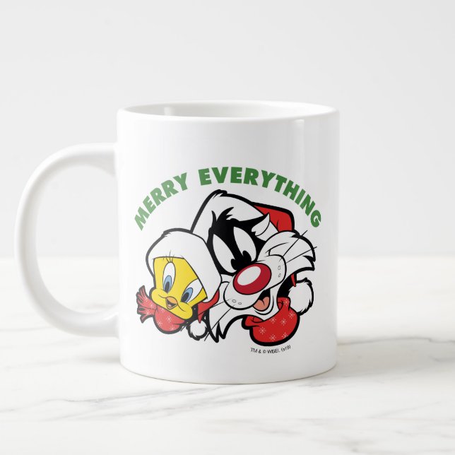 TWEETY™ & SYLVESTER™ "Merry Everything" Jumbo-Tasse (Links)