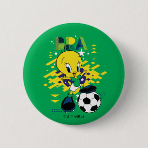 TWEETY™ Team Brasilien Fußball-Grafik Button