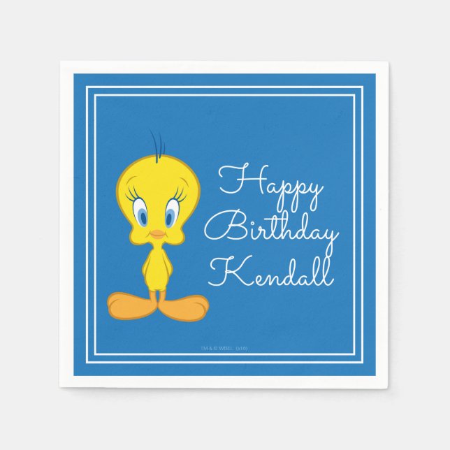 TWEETY™ | unschuldiger kleiner Vogel Serviette (Vorderseite)