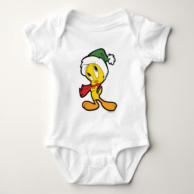 TWEETY™ Weihnachtsdenken Baby Strampler (Vorderseite)