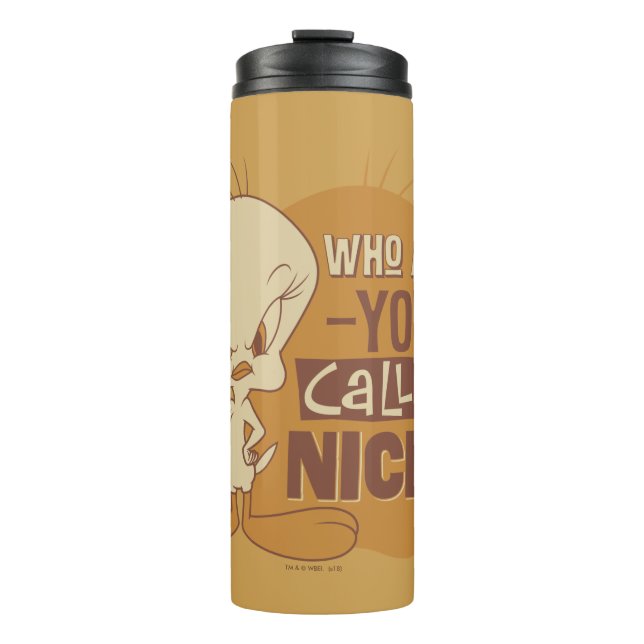 TWEETY™- Wer nennst du Nizza? Thermosbecher (Vorderseite)