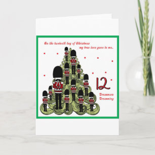 Twelveth Day of Christmas Feiertagskarte