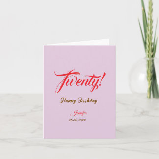 twenty20 Buchstabe Geburtstag Name Datum Jahr rot Einladung