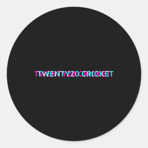 Twenty20 Cricket Sportteam Universitätsjacke Sport Runder Aufkleber