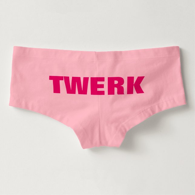 Twerk rosa Junge schließt Unterwäsche für Frauen (Rückseite)