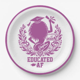 Twerk Team Magenta Graduation Party "Educated AF" Pappteller