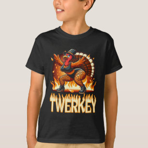 Twerkey Squad Twerking Funny Dancing Turkey Danke T-Shirt