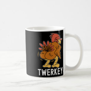 Twerkey Twerking Truthahn Spaß Tanzender Truthahn Kaffeetasse