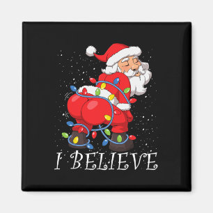 Twerking Weihnachtsmann Ich glaube Weihnachtsbaum Magnet