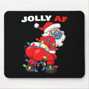 Twerking Weihnachtsmann in Maske Gatland Fröhlich Mousepad