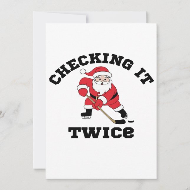 Twice Santa überprüfen Save The Date (Vorderseite)