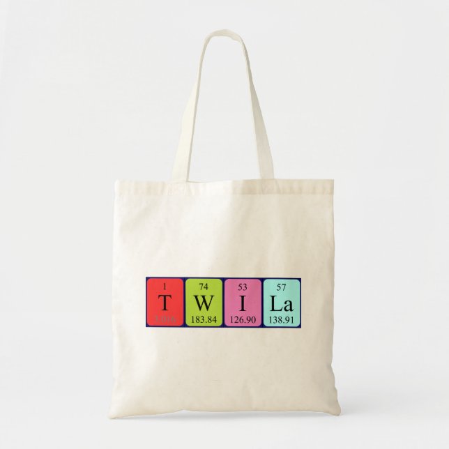 Twila Periodenname Totbeutel Tragetasche (Vorne)