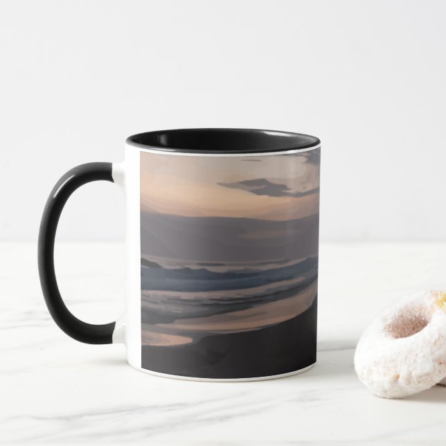 Twilight am Meer Tasse (Mit Donut)