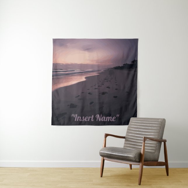 Twilight am Meer Wandteppich (Beispiel)