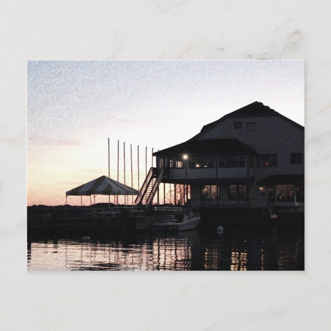 Twilight am See, Kingston, Ontario Postkarte (Vorderseite)