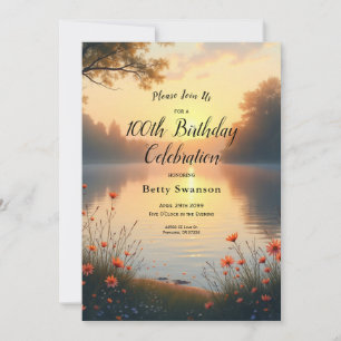 Twilight am See Whispers am Wasser Einladung