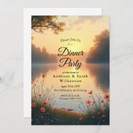 Twilight am See Whispers am Wasser Einladung