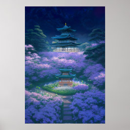 Twilight auf dem Hilltop Tempel Poster