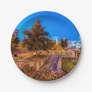 Twilight auf dem Park Central Square Pappteller