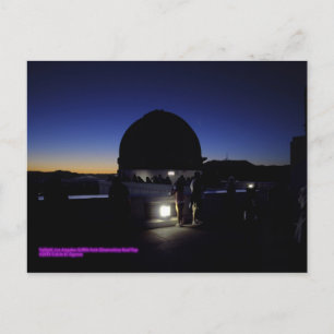 Twilight auf der Dachterrasse des Griffith-Observa Postkarte