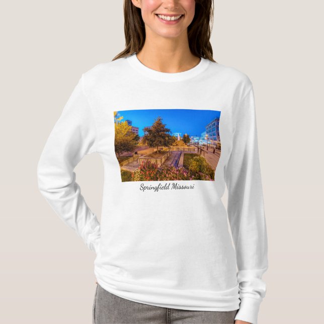 Twilight auf Park Central Square Long Sleeve Tshir T-Shirt (Vorderseite)