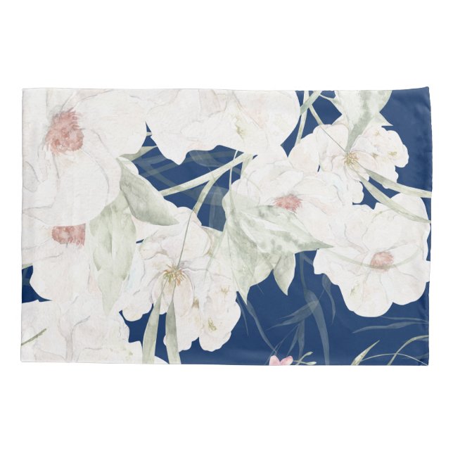 Twilight Bloom I Pillowcases - Florals Kissenbezug (Rückseite-Links)