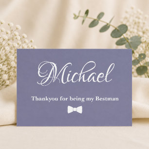 Twilight Bloom Minimaler Trauzeuge Thankyou Card Dankeskarte