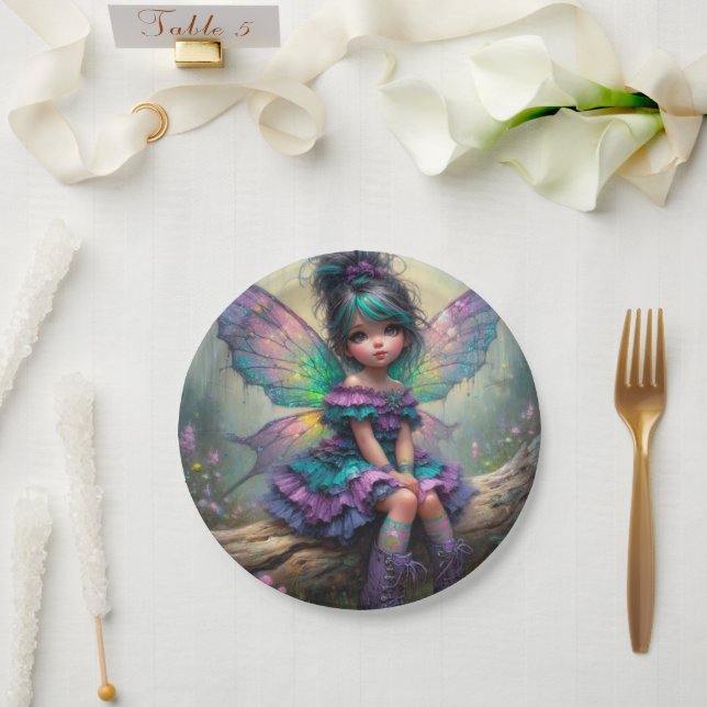 Twilight Blossom Fairy Pappteller (Hochzeit)