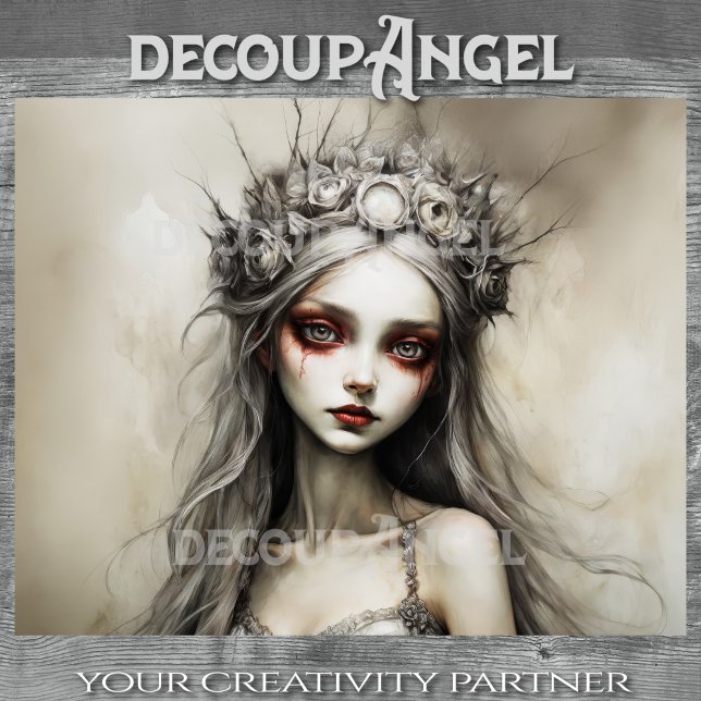 Twilight Bride Christina - Decoupage - Seidenpapier (Von Creator hochgeladen)