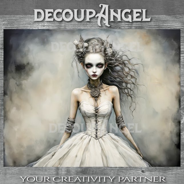 Twilight Bride Viviana - Decoupage - Seidenpapier (Von Creator hochgeladen)