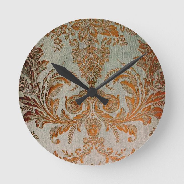 Twilight Brocade Faceless Wall Clock Runde Wanduhr (Vorderseite)