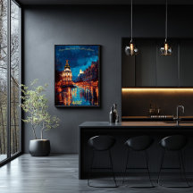 Twilight Dreams of Madrid - Cityscape in Dusk