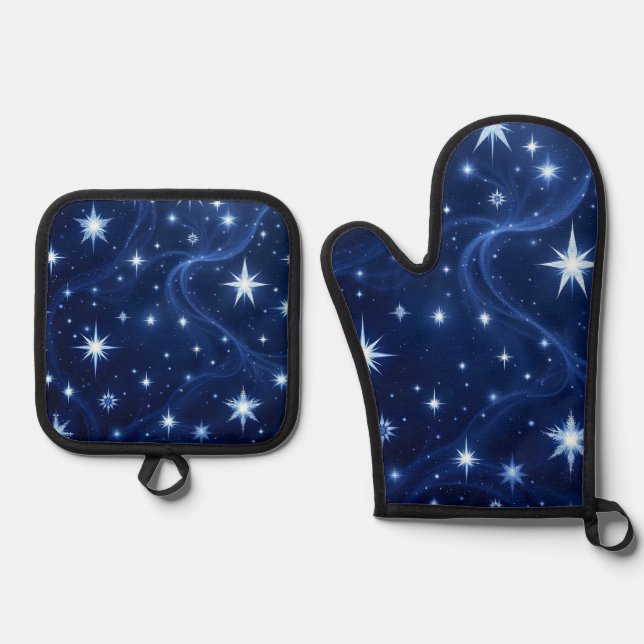 Twilight Drift  Ofenhandschuh & Topflappen-Set (Vorderseite)