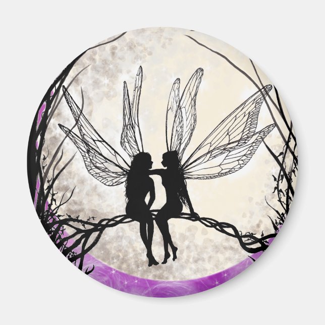 Twilight Fairy Art Magnete Fairy Silhouette Magnet (Vorne)