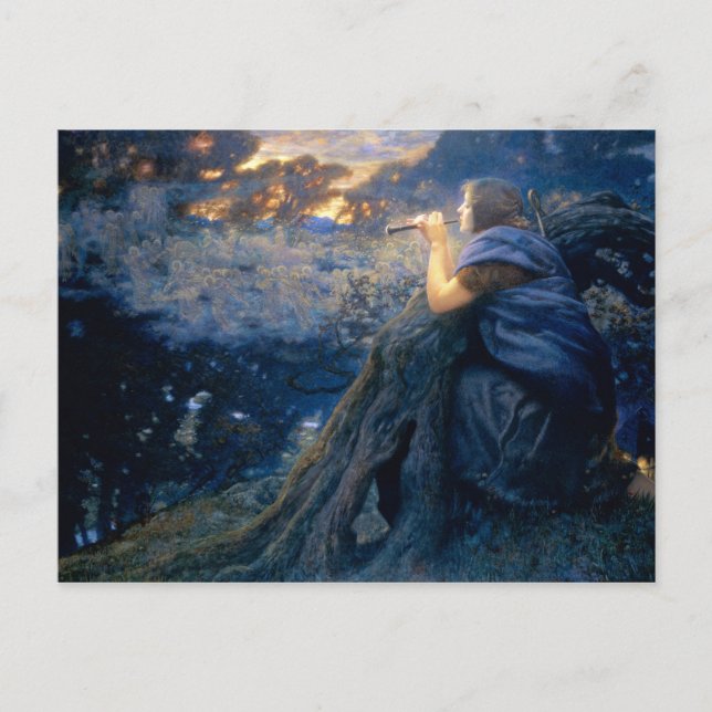Twilight Fantasies by Edward Robert Hughes Postkarte (Vorderseite)
