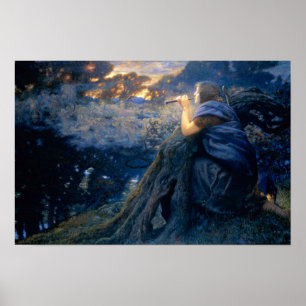 Twilight Fantasies von Edward Robert Hughes Poster